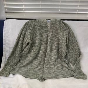 Columbia hooded, open cardigan